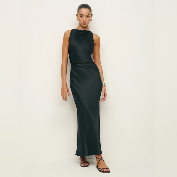 Reformation Dresses & Skirts - NWT Reformation black silk Casette maxi dress